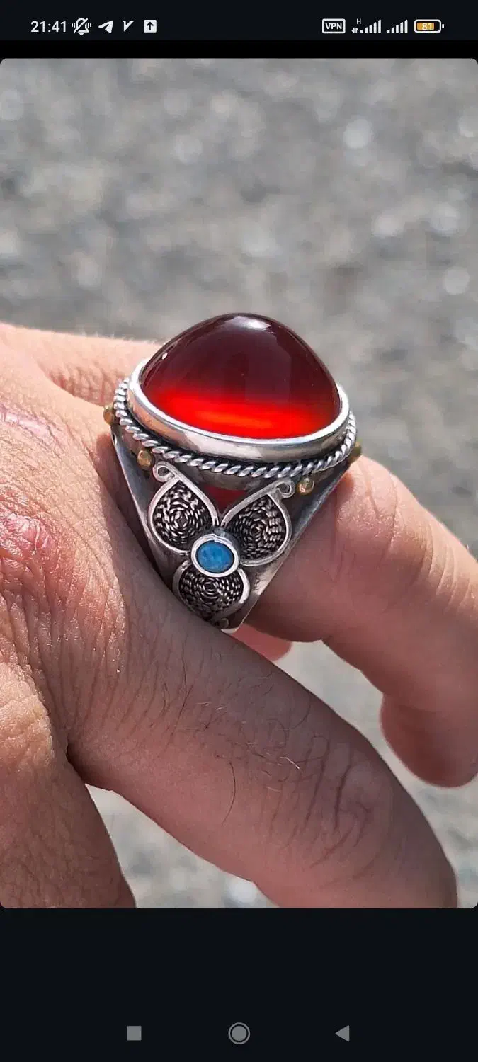 انگشتر های دستساز اساتید بنام با سنگ های ناب|جواهرات|رشت, منظریه|دیوار