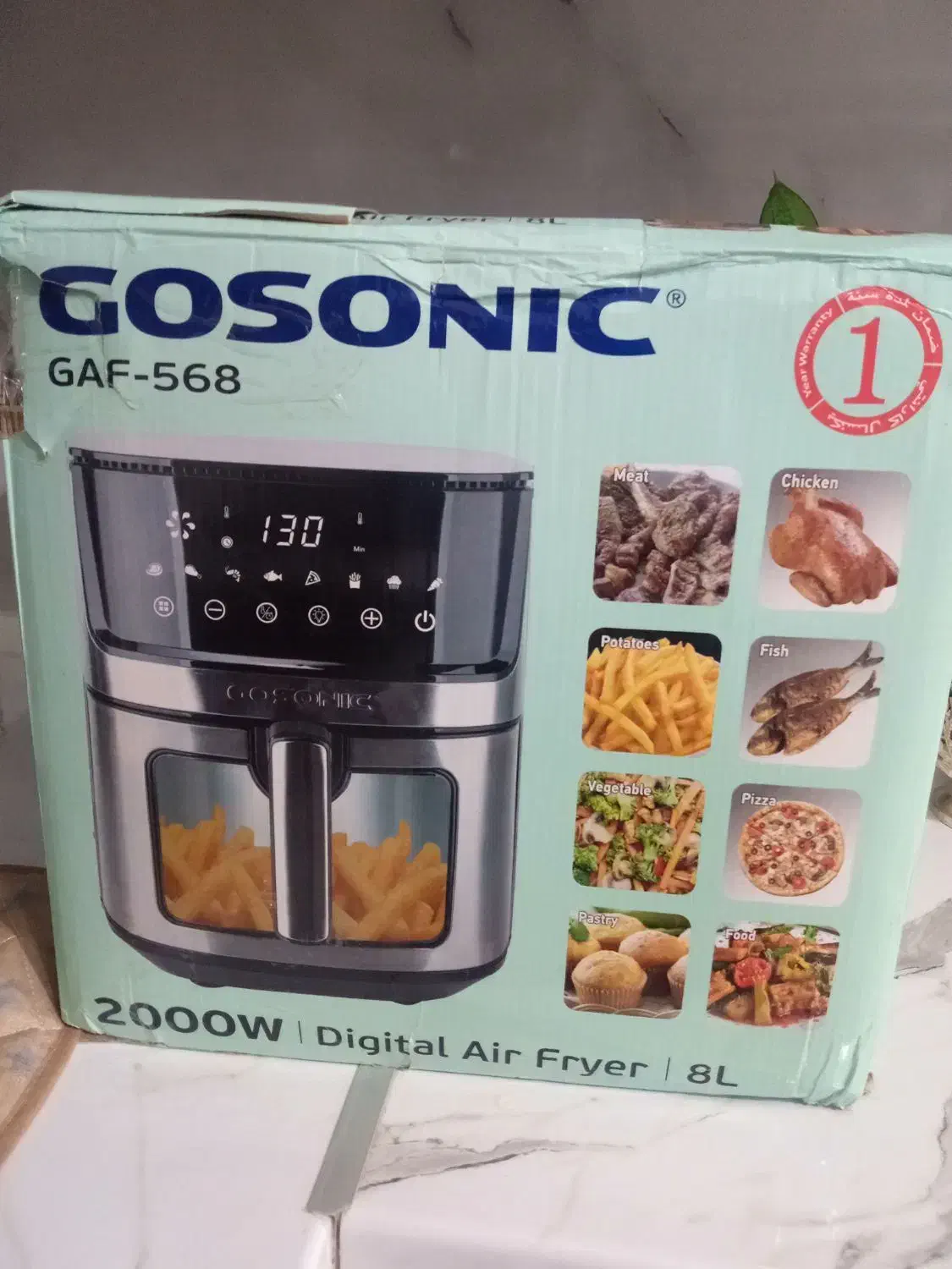 سرخ کن گوسونیک مدل 568 لیتر ۸|اجاق گاز و لوازم برقی پخت‌وپز|برخوار, |دیوار