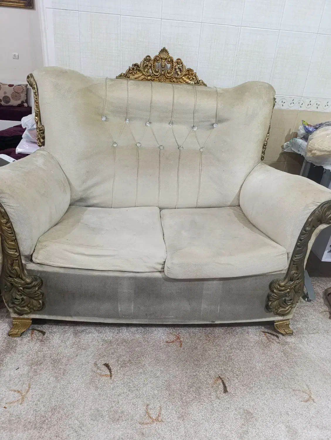 مبل دست دو سالم|مبلمان خانگی و میز عسلی|اندیمشک, |دیوار