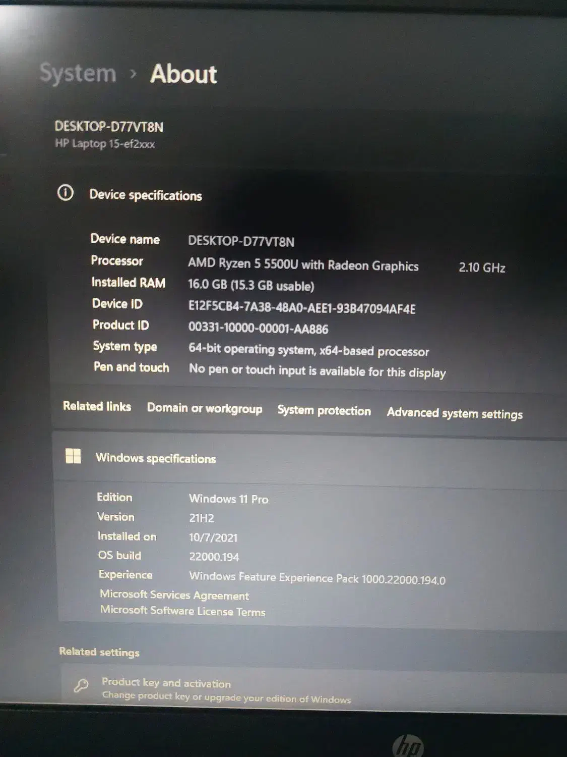 لپتاب hp fe2126|رایانه همراه|مشهد, بهمن|دیوار