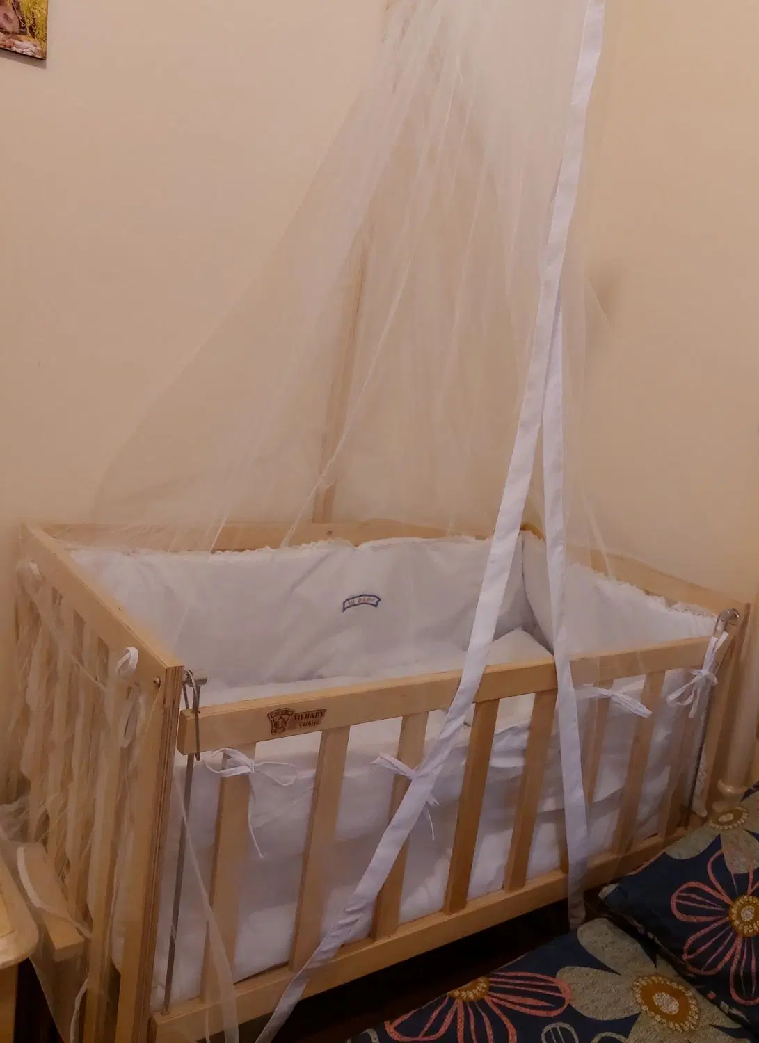 تخت کنار مادر جنس ترک برند hibaby|تخت و صندلی بچه|تهران, باغ خزانه|دیوار