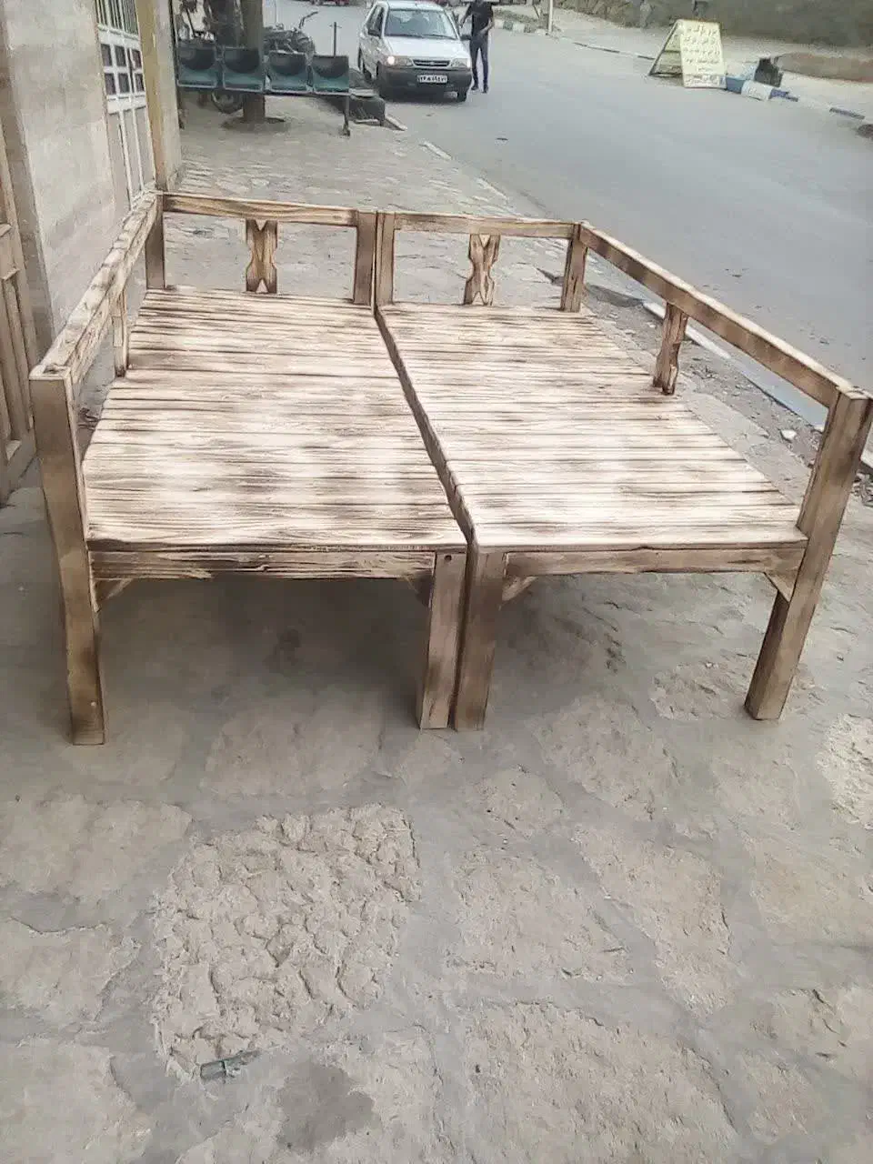 تخت خواب چوبی|تخت و سرویس خواب|طرقبه, |دیوار