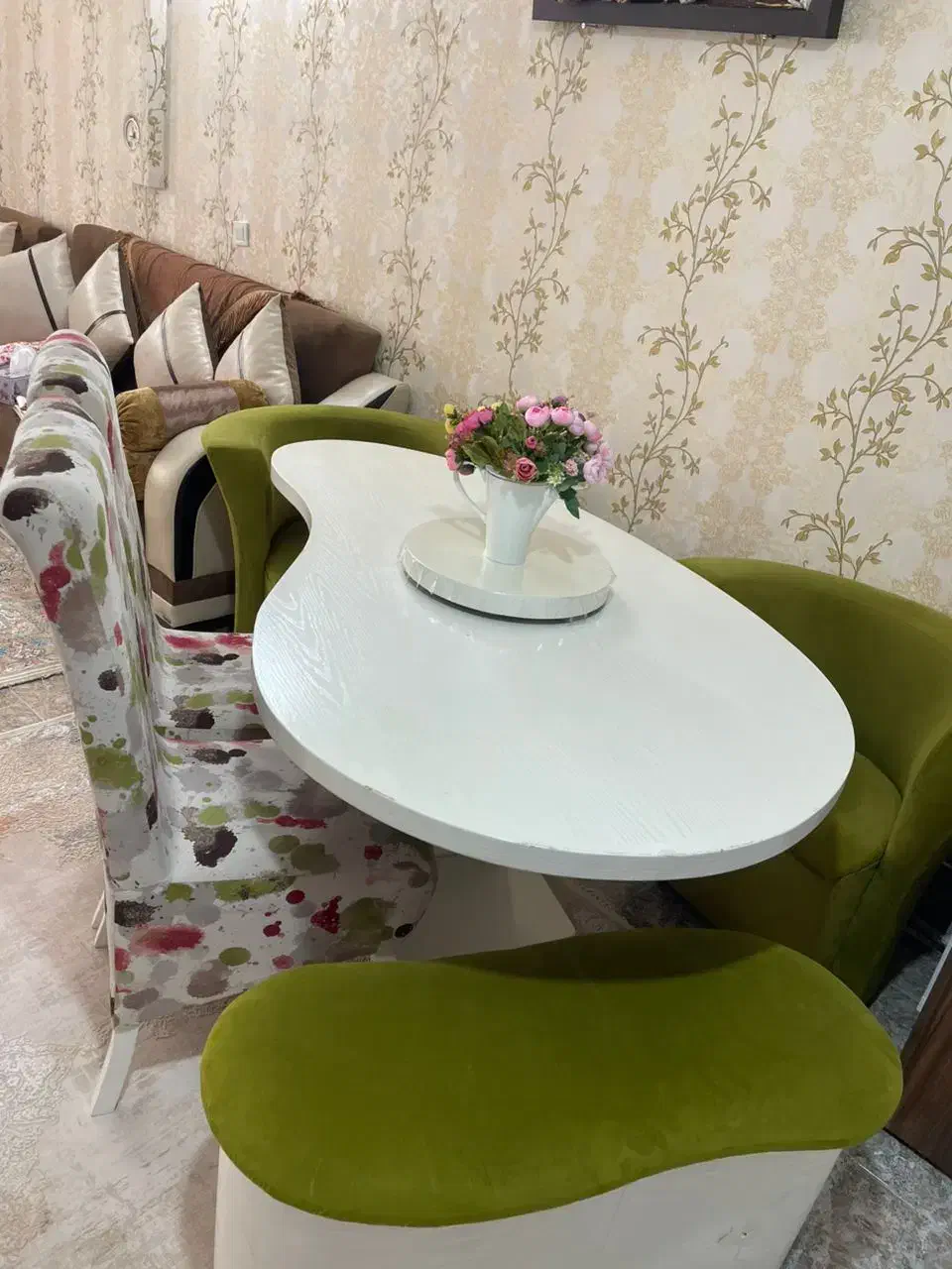 میز غذاخوری ۶ نفره|میز و صندلی غذاخوری|خوی, |دیوار