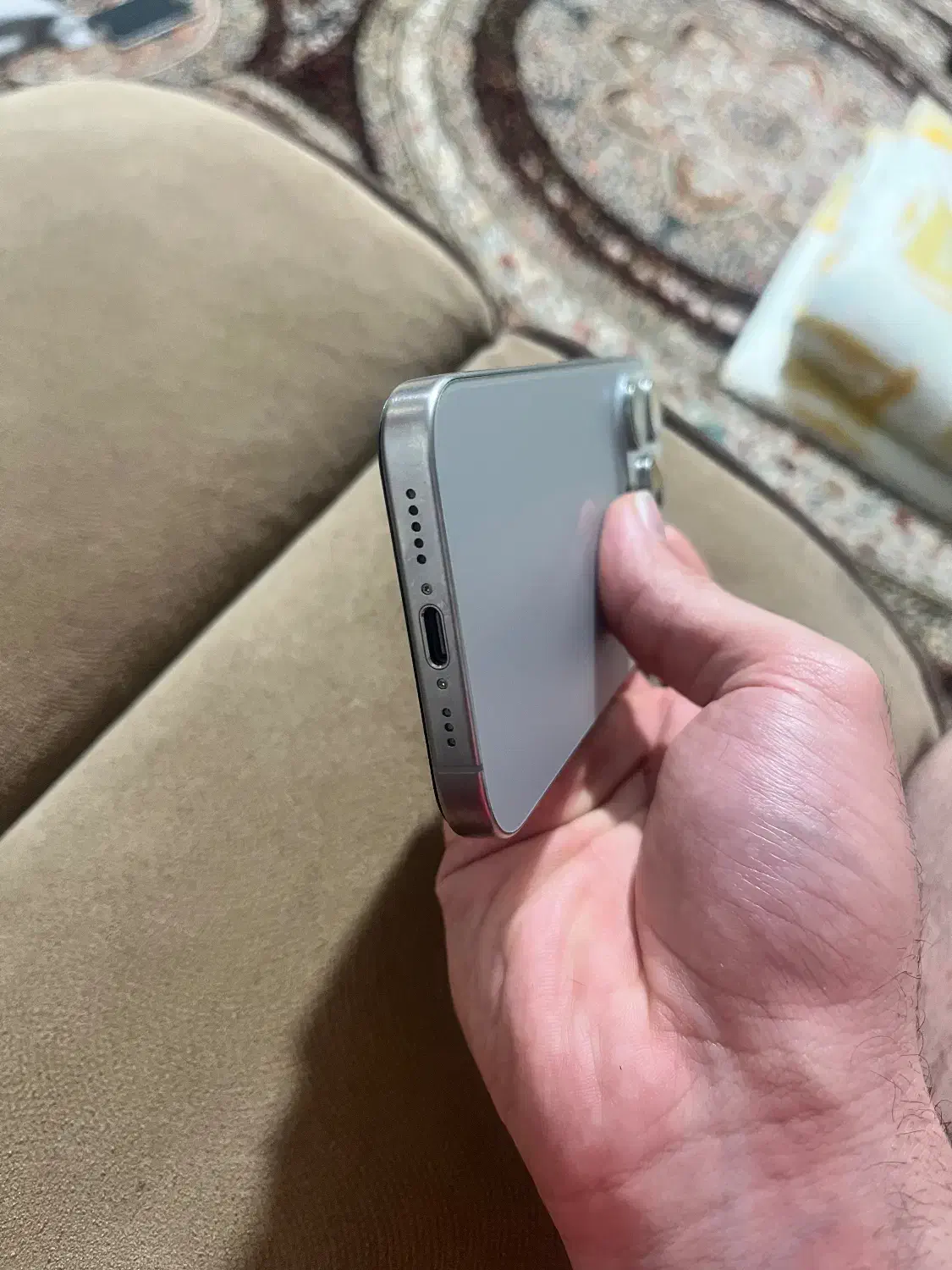 ایفون ۱۵پرو۲۵۶ سیلور نچرال|موبایل|لاهیجان, حاجی آباد|دیوار