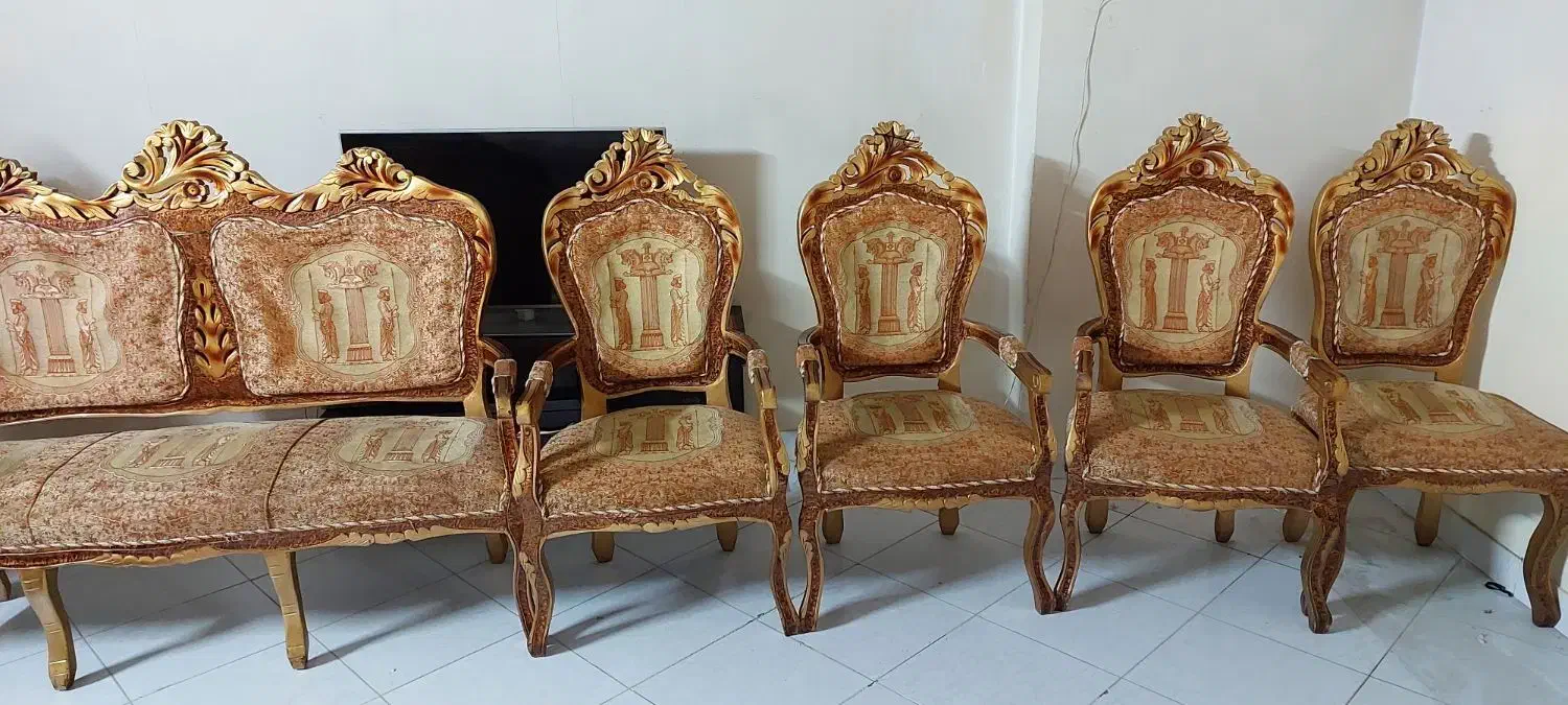 مبلمان استیل ۹ نفره همراه میز و عسلی|مبلمان خانگی و میز عسلی|تهران, سلسبیل شمالی|دیوار