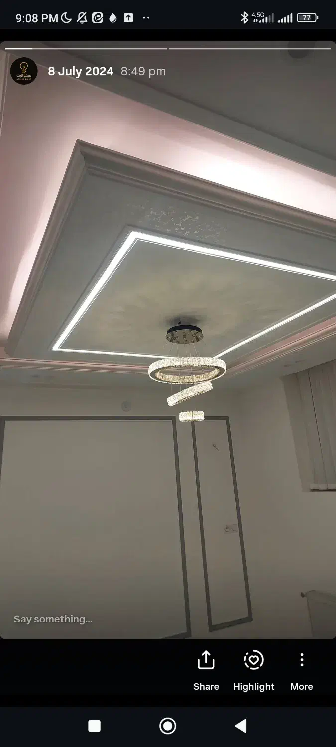 نصب لاینر|ریسه و چراغ تزئینی|یزد, |دیوار