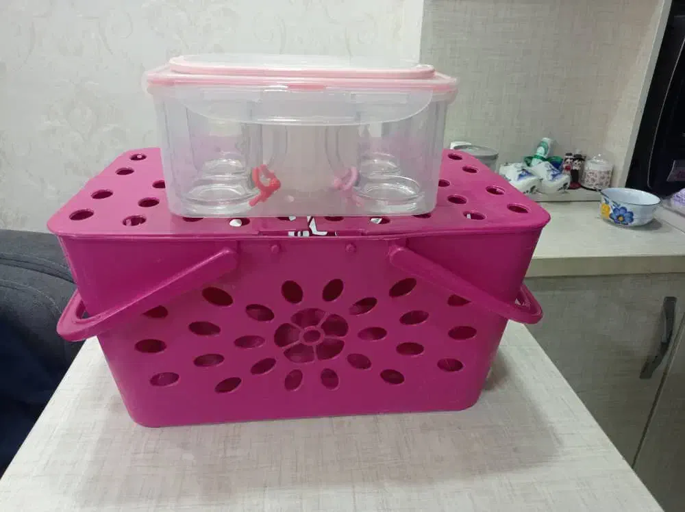 ظرف چایخوری و سبد پیک نیک|ظروف نگهدارنده، پلاستیکی، یک‌بارمصرف|رشت, یخسازی|دیوار