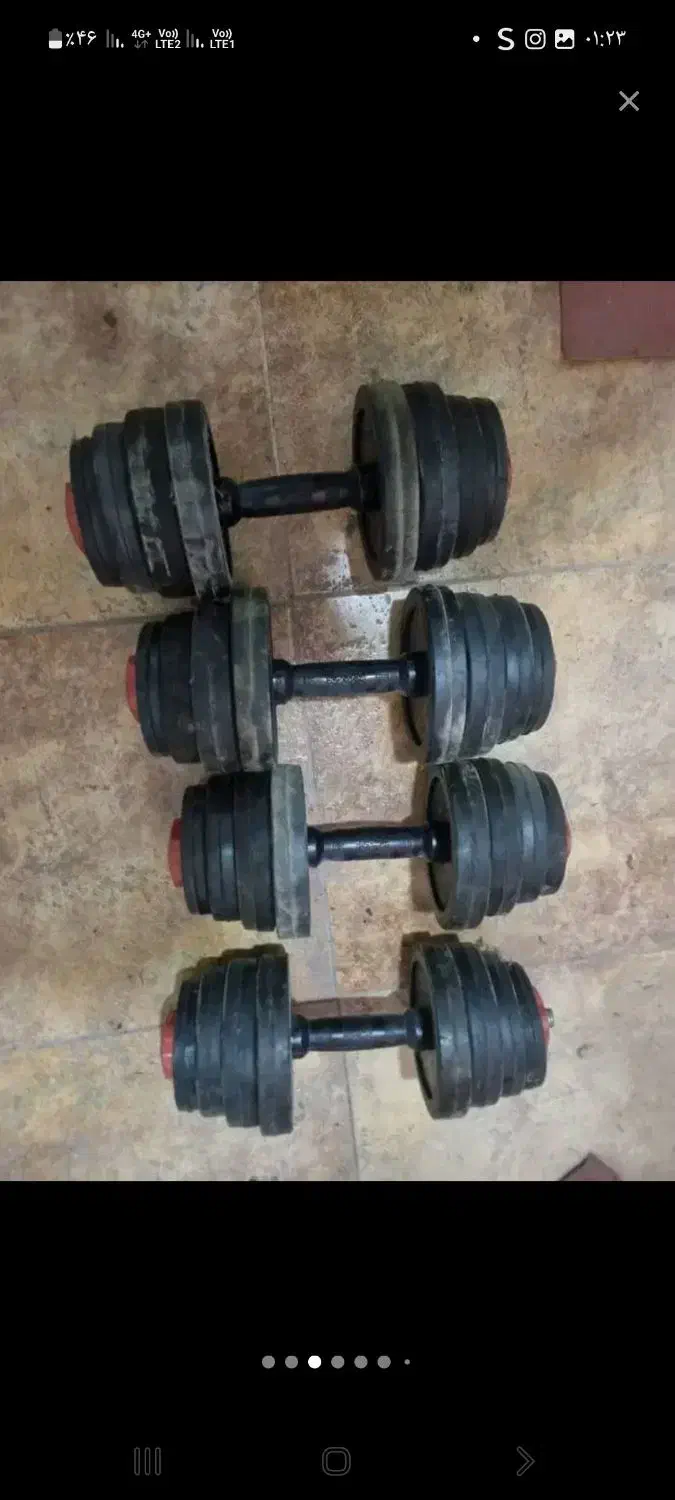 دمبل ده کیلویی|تجهیزات ورزشی|شیراز, شهرک بزین|دیوار