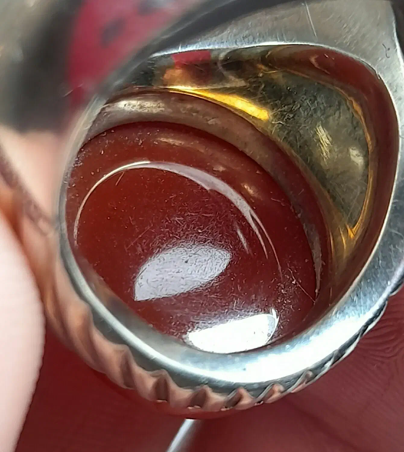 انگشتر فدیوم عقیق یمنی کهنه تراش قطعی|کلکسیون اشیاء عتیقه|تهران, اختیاریه|دیوار