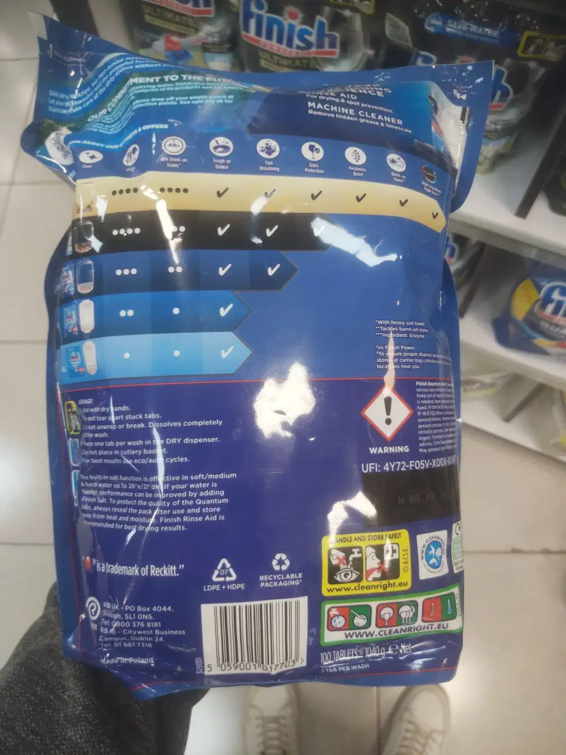 قرصFinish Quantum آلمانی 100 عدد اصل پاک‌کنندگی|مواد شوینده و دستمال کاغذی|تهران, شهرک غرب|دیوار