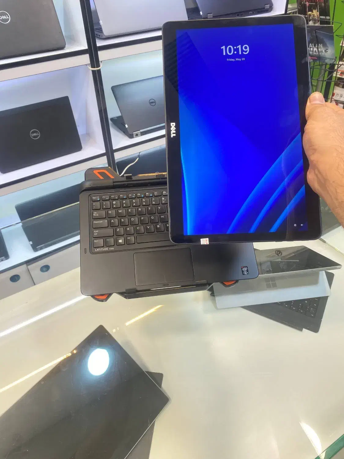 لپتاپ تبلت شو لمسی + کیبورد Dell 735 مناسب مدرسه|رایانه همراه|تهران, اباذر|دیوار