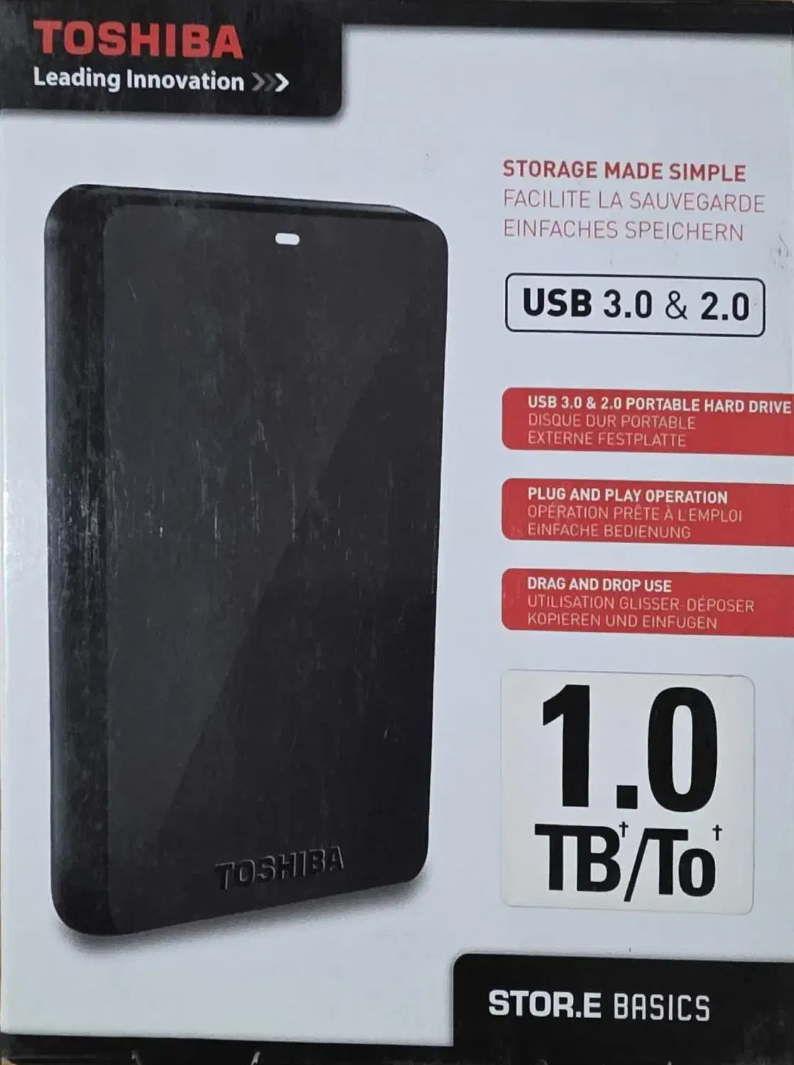 هارد اکسترنال توشیبا ۱ترا|قطعات و لوازم جانبی رایانه|زاهدان, |دیوار