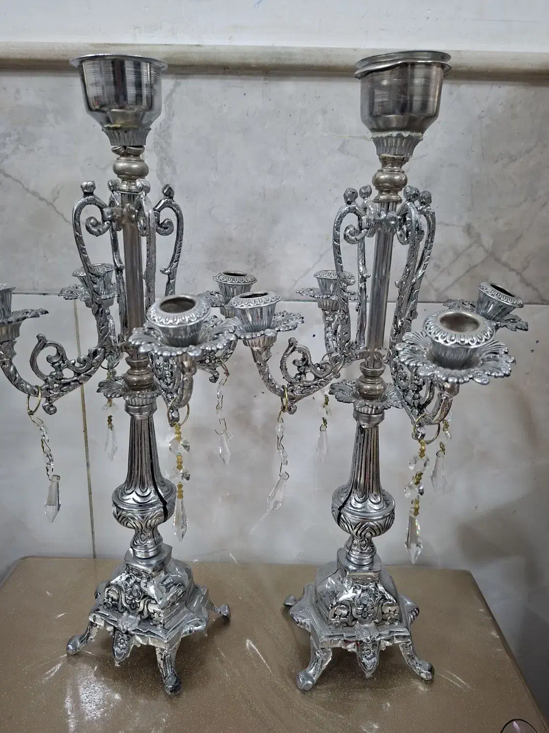 شمع دان برنز|صنایع دستی و سایر لوازم تزئینی|قم, شهر قائم|دیوار