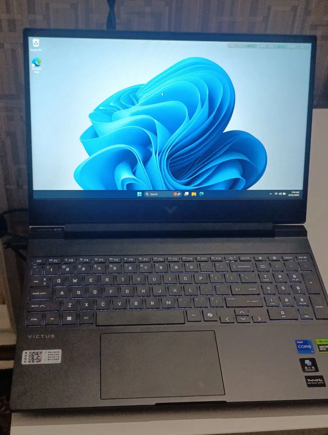لپ تاپ hp victus15|رایانه همراه|قزوین, |دیوار