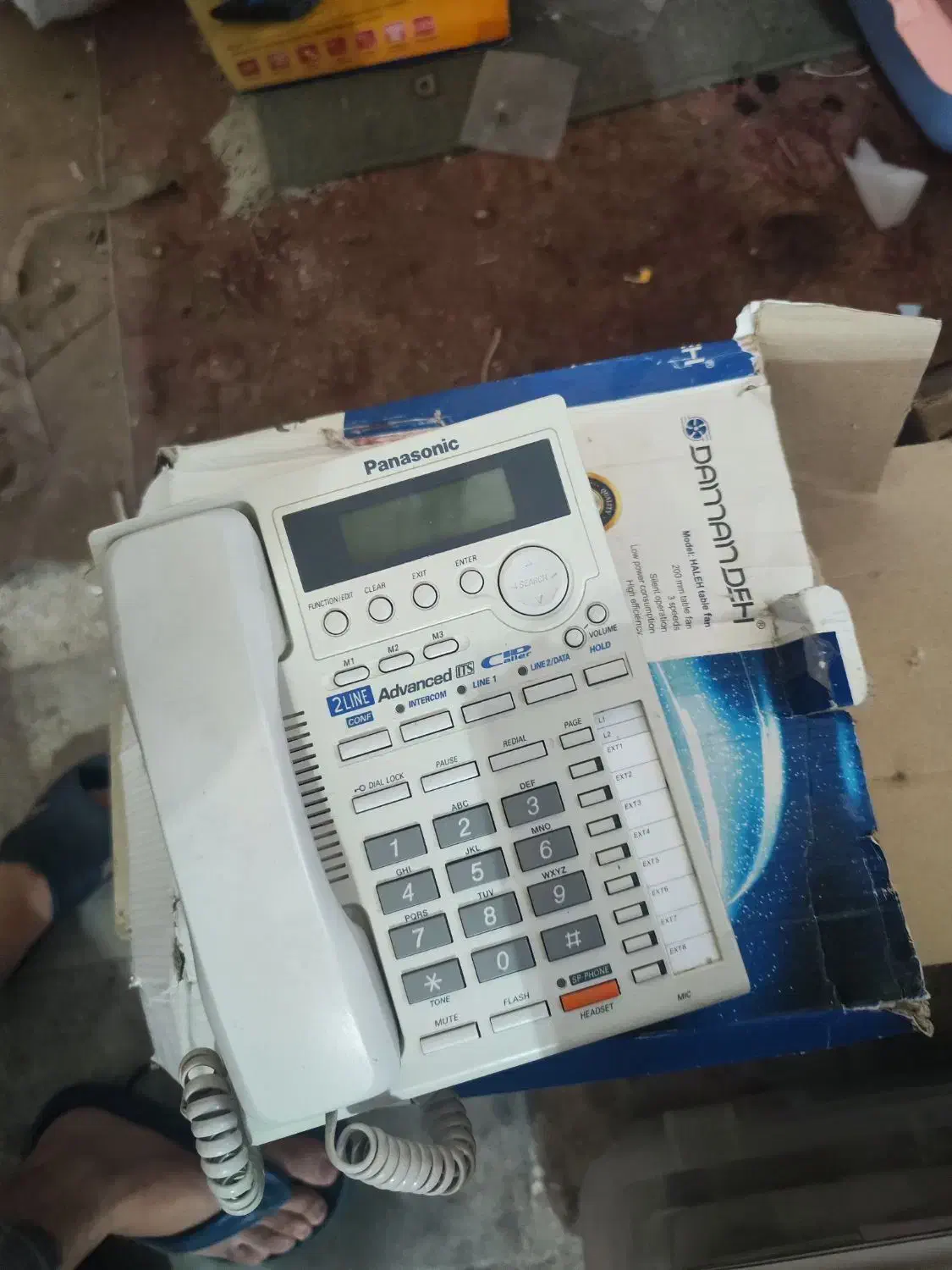 تلفن پاناسونیک ۴ خط و تک خط|تلفن رومیزی|شیراز, باجگاه|دیوار