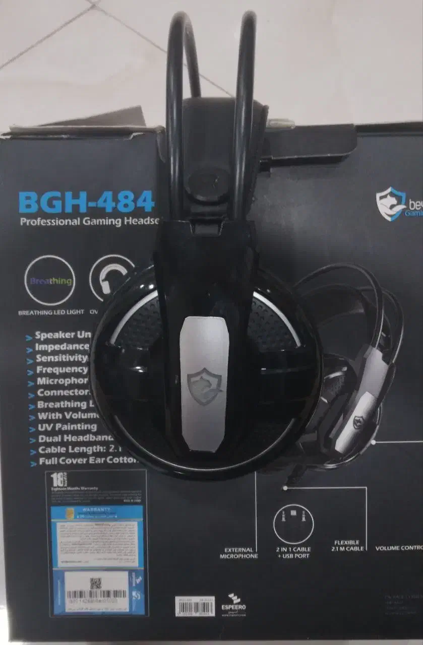 هدفون گیمینگ BGH-484|قطعات و لوازم جانبی رایانه|شیراز, نیستان|دیوار