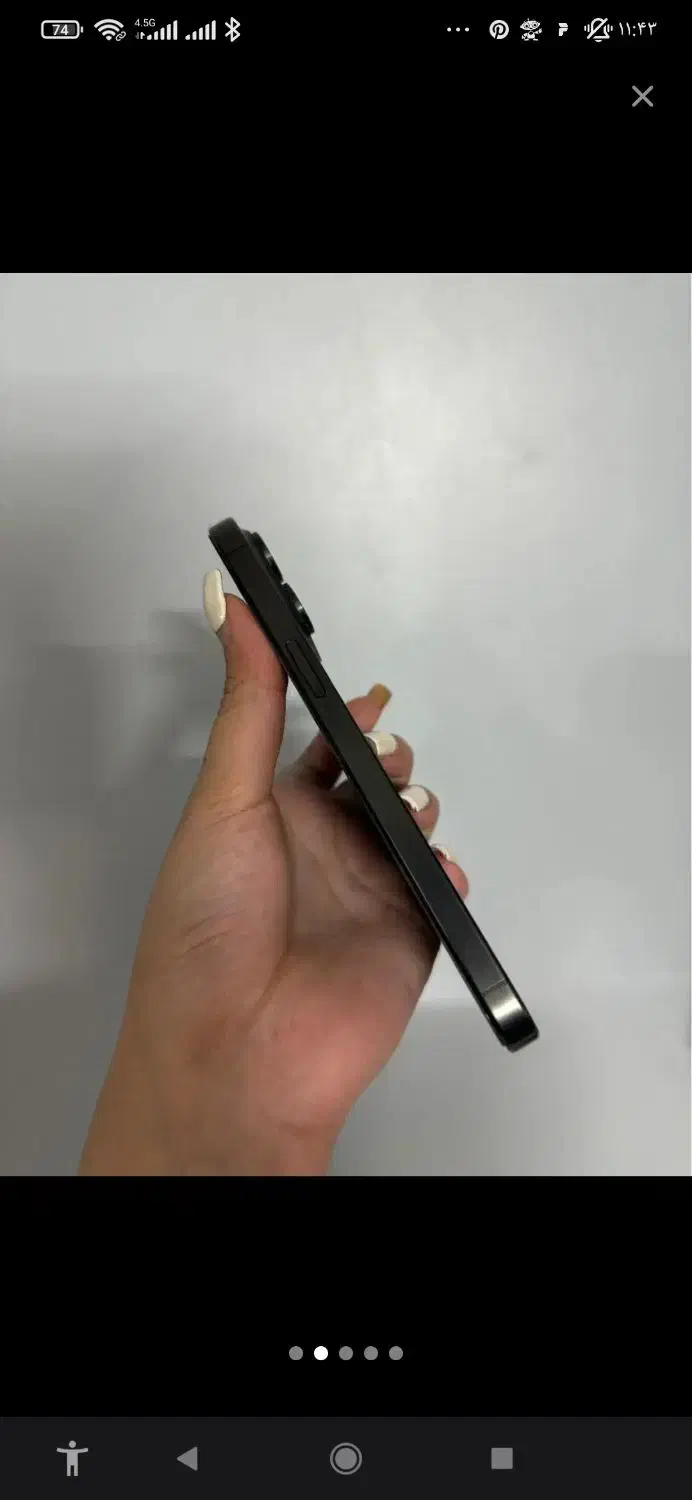 آیفون 15پرومکس مشکیzaa سری m|موبایل|رشت, جهاد|دیوار