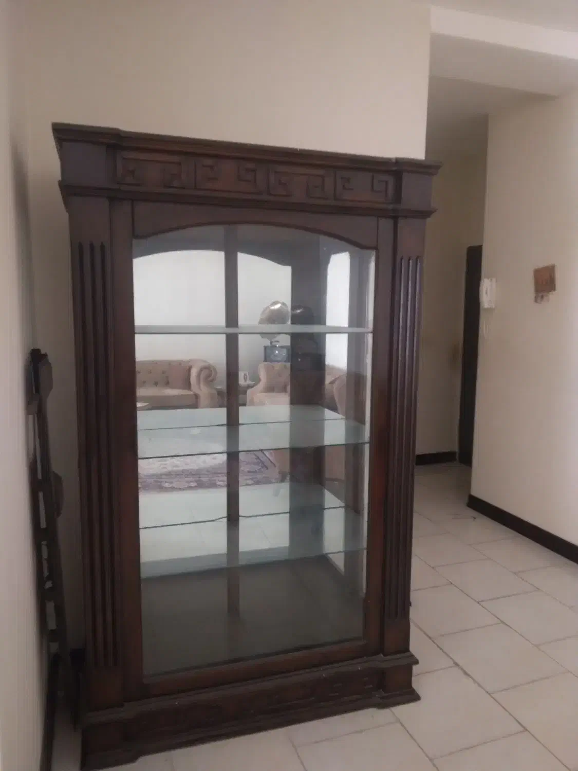 ویترین چوب گردو|بوفه، ویترین، کنسول|هشتگرد, فاز ۷ مهستان|دیوار