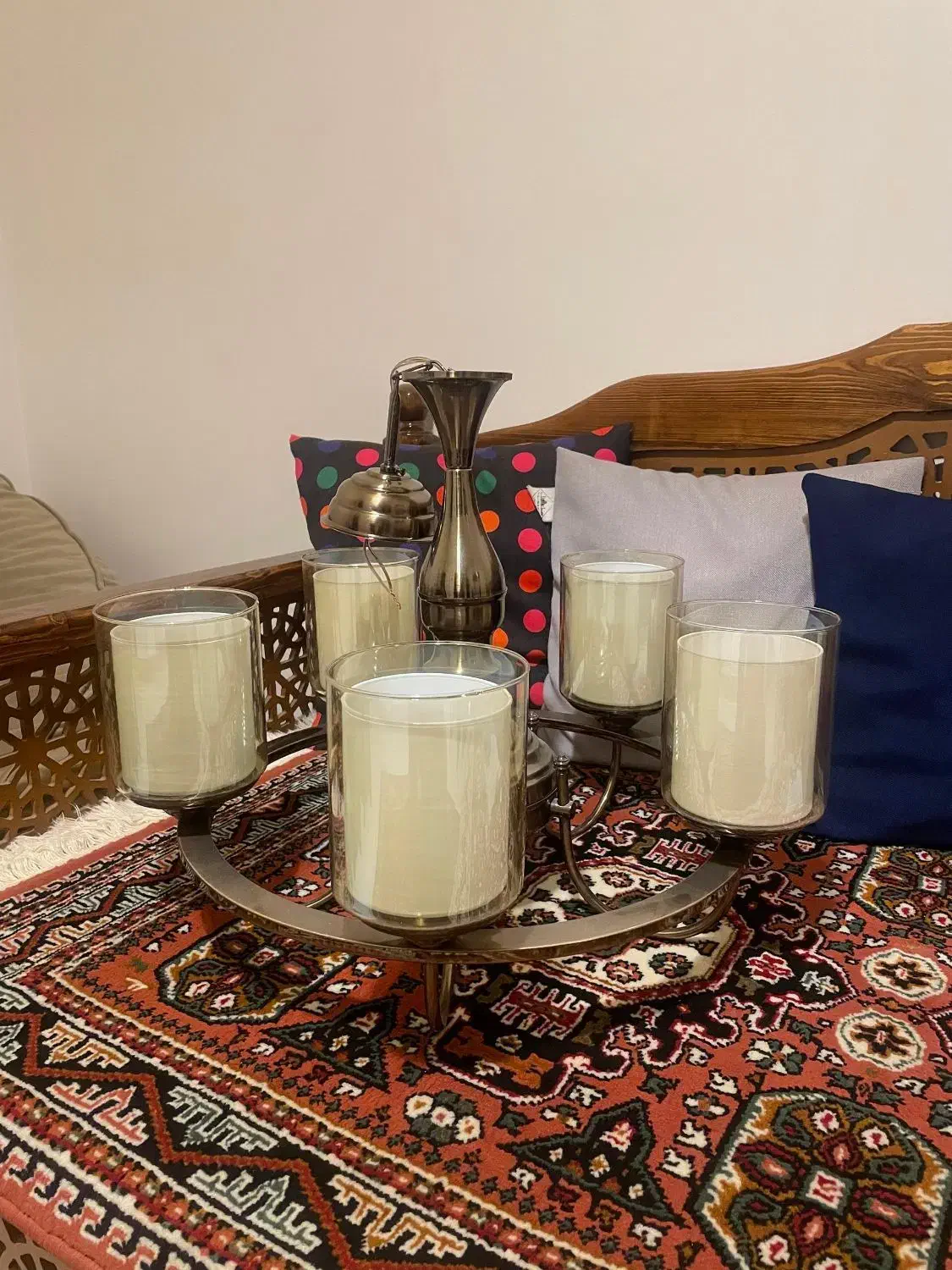 لوستر ۵ شاخه|لوستر و چراغ آویز|گلپایگان, |دیوار