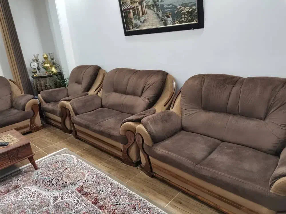 مبل ۹ نفره سالم|مبلمان خانگی و میز عسلی|املش, |دیوار