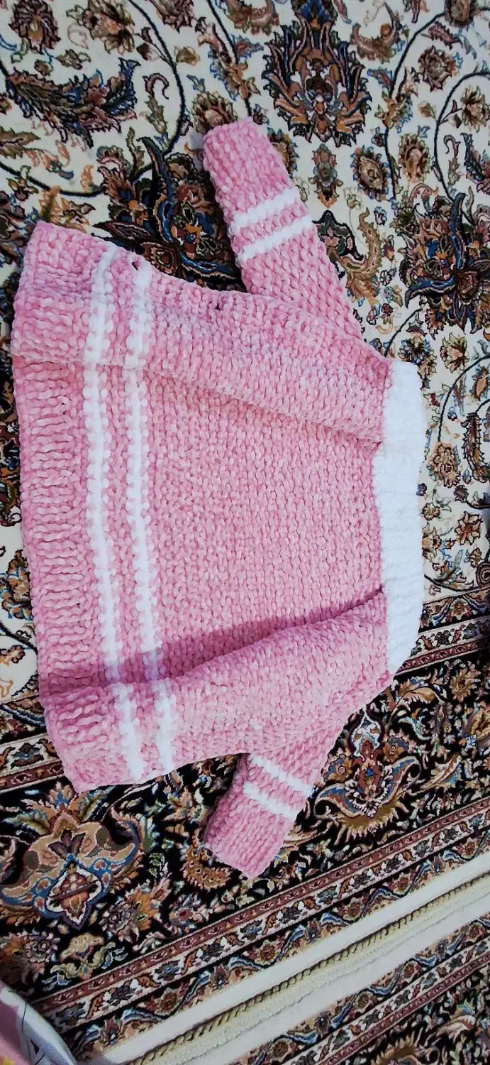 پلیوردخترونه دست بافت|کفش و لباس بچه|قم, شهر قائم|دیوار