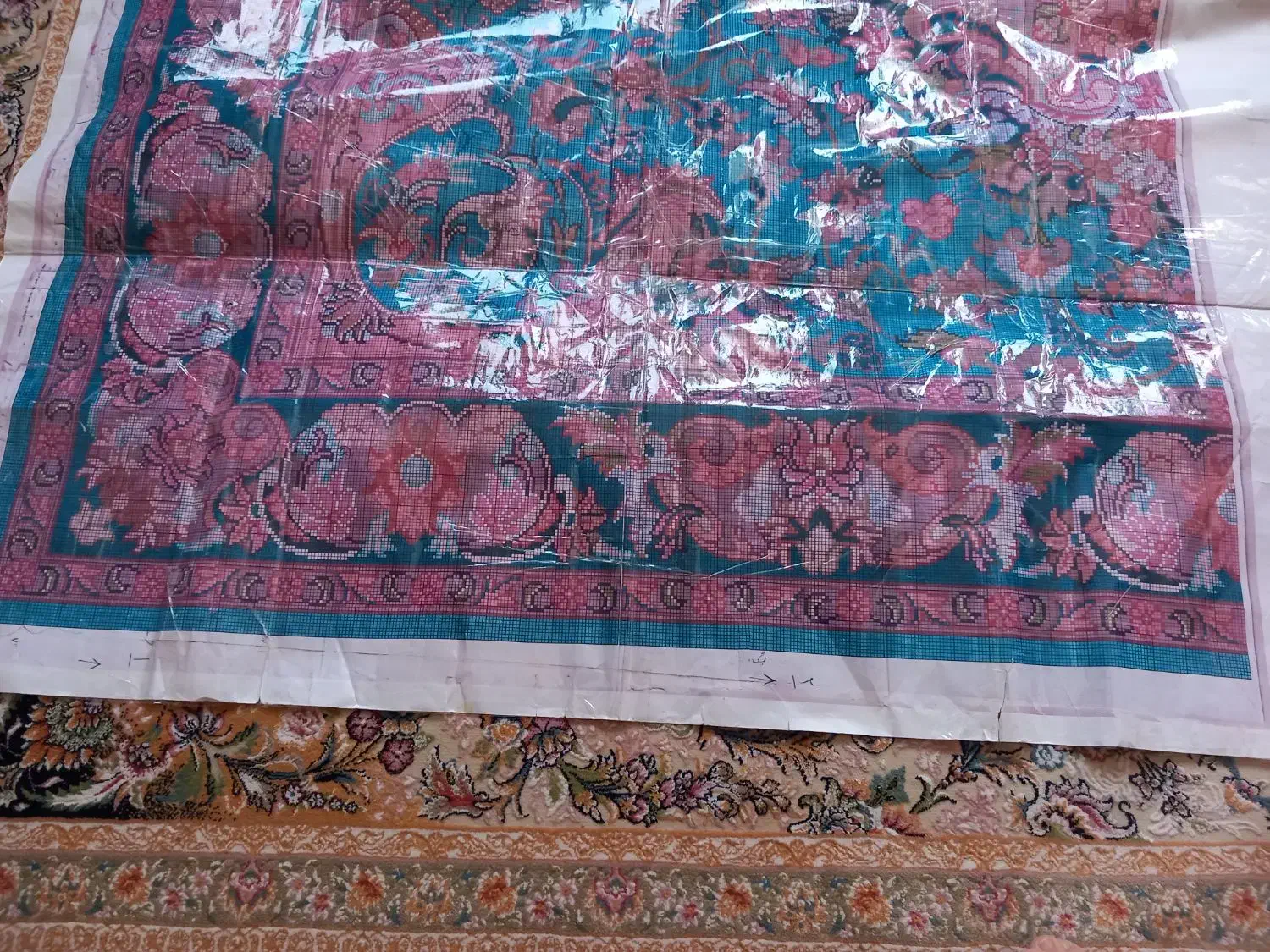 تابلو فرش نیمه بافته با دار قالی وکلی نخ|تابلو فرش|هشتگرد, فاز ۱ مهستان|دیوار