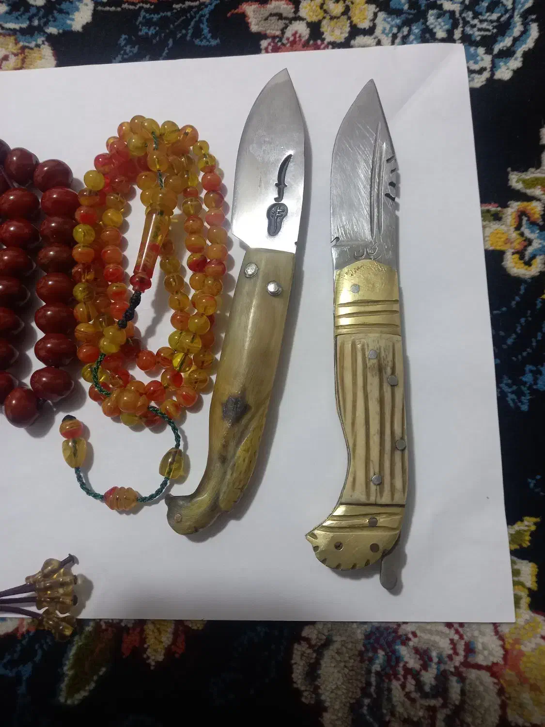 تسبیح وچاقو کلکسیونی|کلکسیون اشیاء عتیقه|کرمانشاه, |دیوار