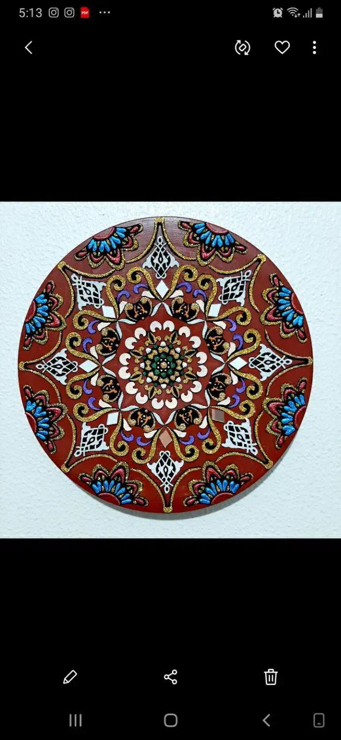 دیوارکوب پرشنگ۲۵ و ۳۰ سانتی|صنایع دستی و سایر لوازم تزئینی|شاهینشهر, عطار|دیوار