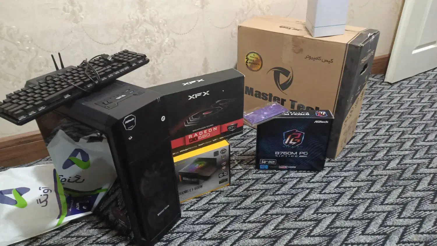 کیس گیمینگ نسل 12  پر قدرت ddr5 حرفه ایی|رایانه رومیزی|اهواز, کمپلو جنوبی|دیوار