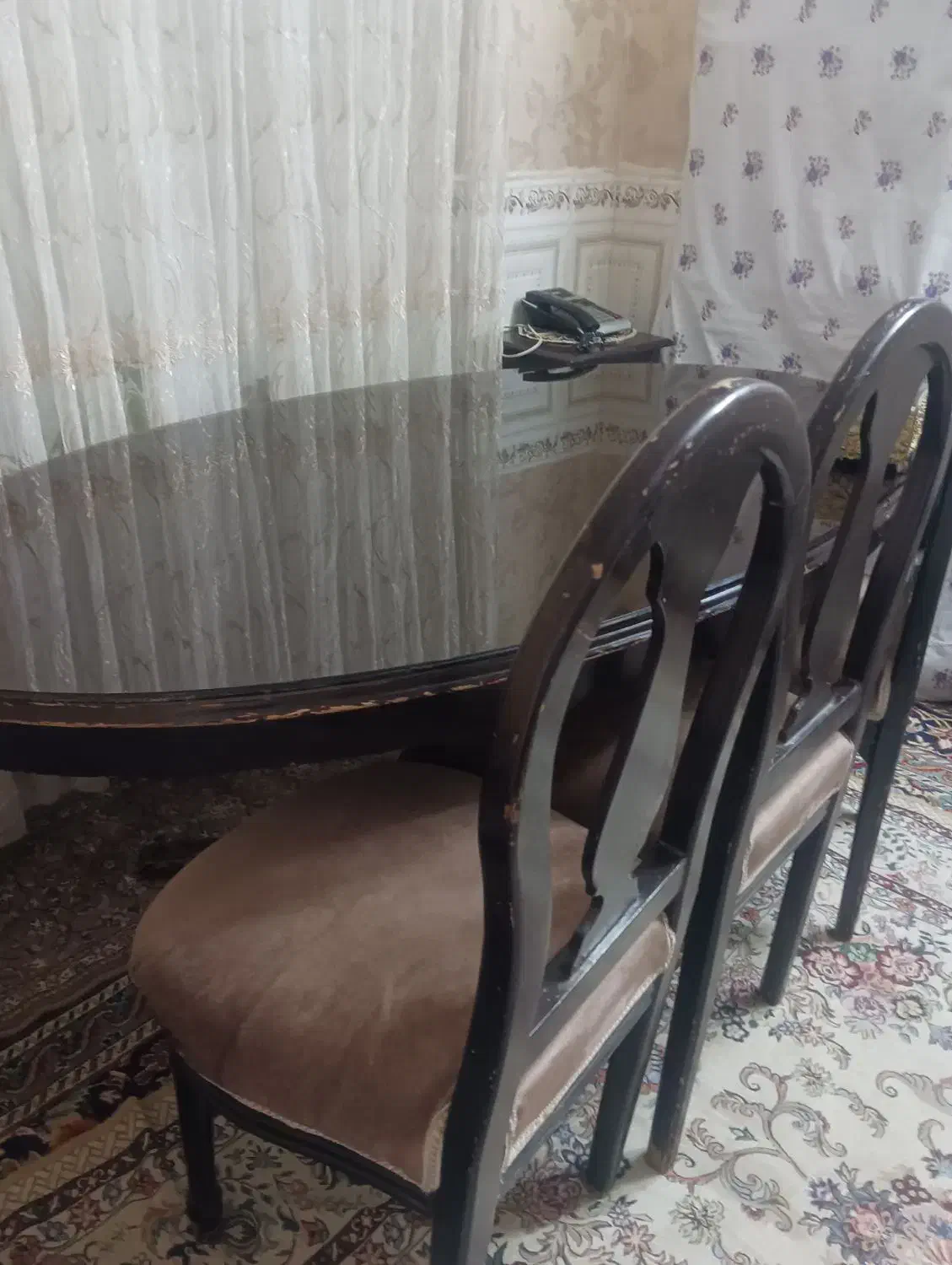 میز|میز و صندلی غذاخوری|شاندیز, |دیوار