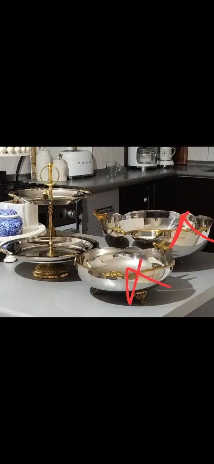 میوه خوری و شکلات خوری|ظروف سرو و پذیرایی|کهریزک, |دیوار