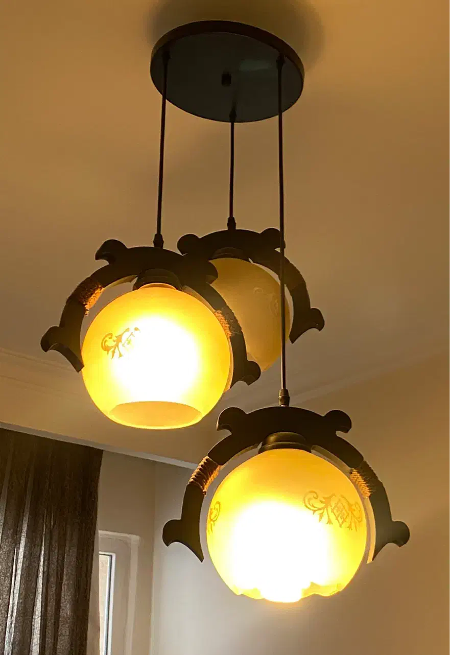 لوستر چوبی|لوستر و چراغ آویز|تهران, مرزداران|دیوار