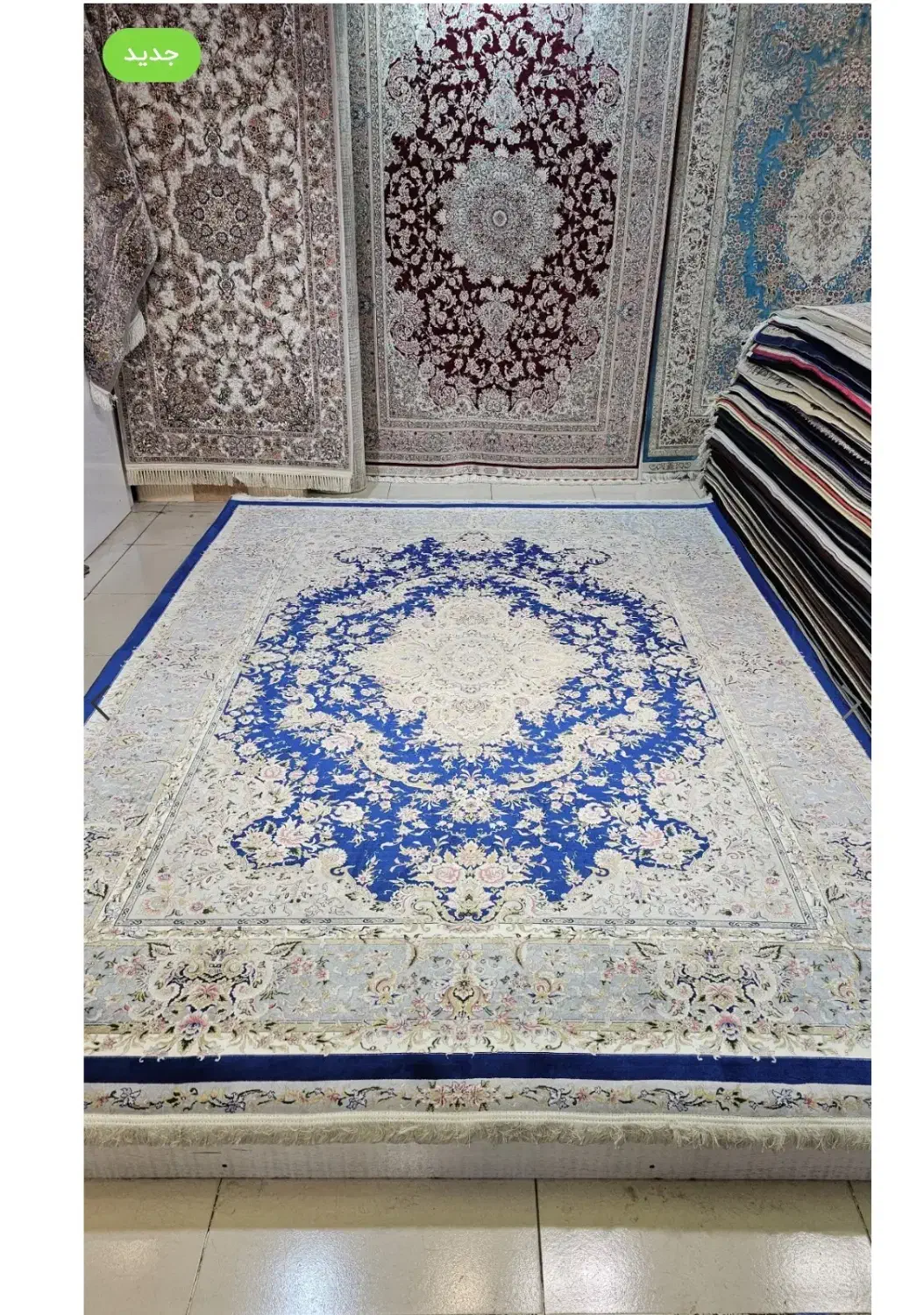 فرش ماشینی مشهد اردهال کلکسیون آمور،سرمه ای 274|فرش|اردکان, |دیوار