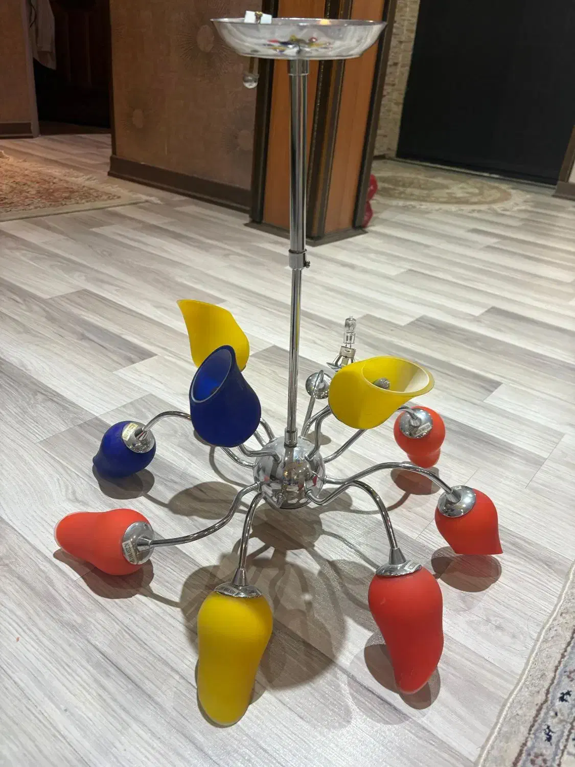 فروش لوستر اتاق خواب رنگی|لوستر و چراغ آویز|قزوین, |دیوار