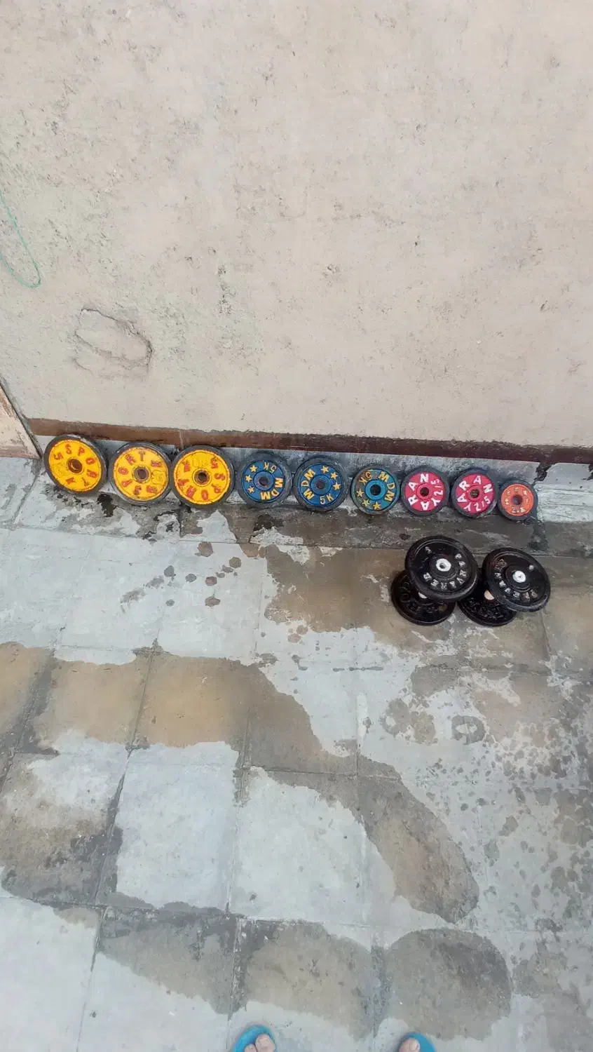 میز پرس سینه به همراه وزنه|تجهیزات ورزشی|نسیم‌شهر, |دیوار