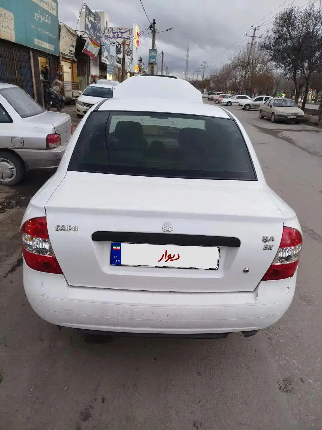 تیبا یک سفید|خودرو سواری و وانت|ملایر, |دیوار