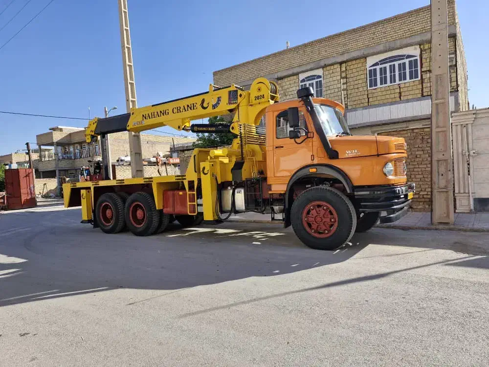 بنز زیرمایلر دهچرخ جرثقیل|خودرو سنگین|مرودشت, دولت آباد|دیوار