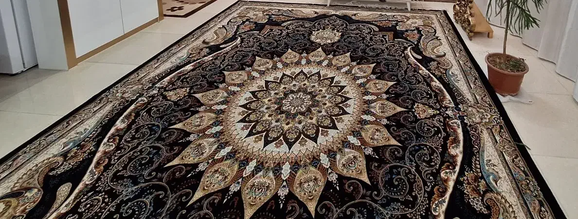 فرش ۱۲ متری سرمه ای|فرش|اصفهان, شفق|دیوار