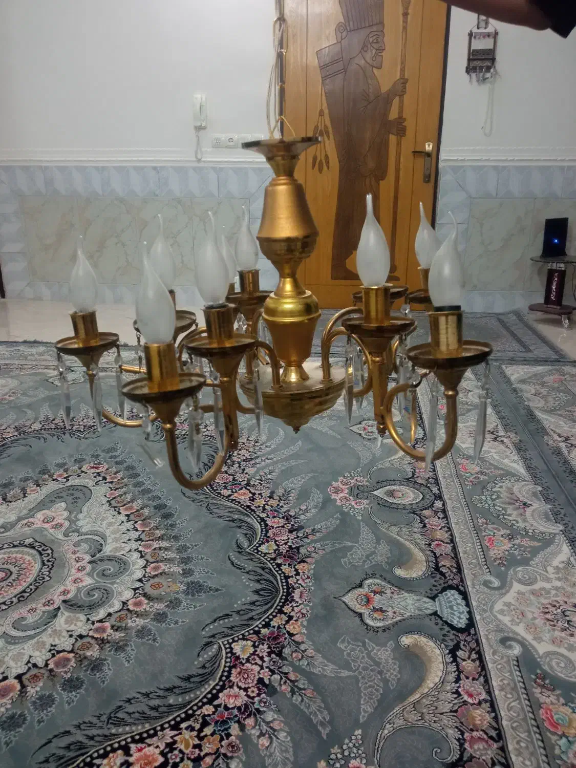 لوستر 5شاخه|لوستر و چراغ آویز|اصفهان, براآن شمالی|دیوار