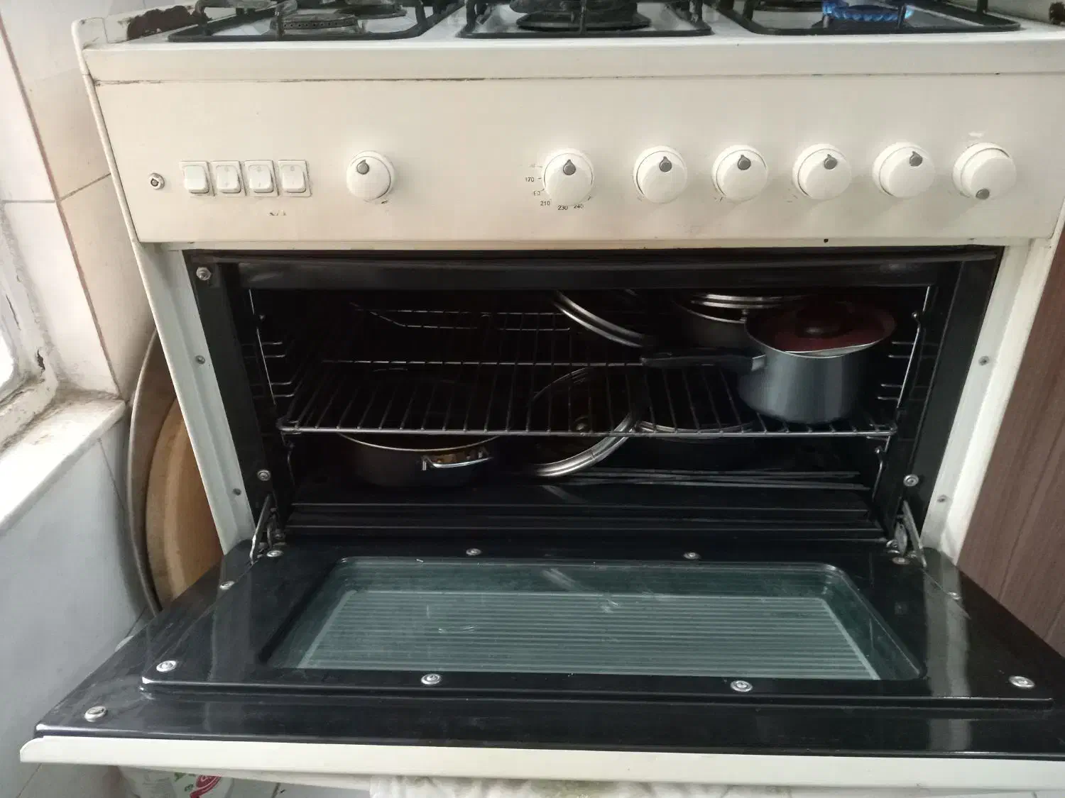 اجاق گاز فردار پنج شعله ایتالیایی لوفرا|اجاق گاز و لوازم برقی پختوپز|آبیک, |دیوار