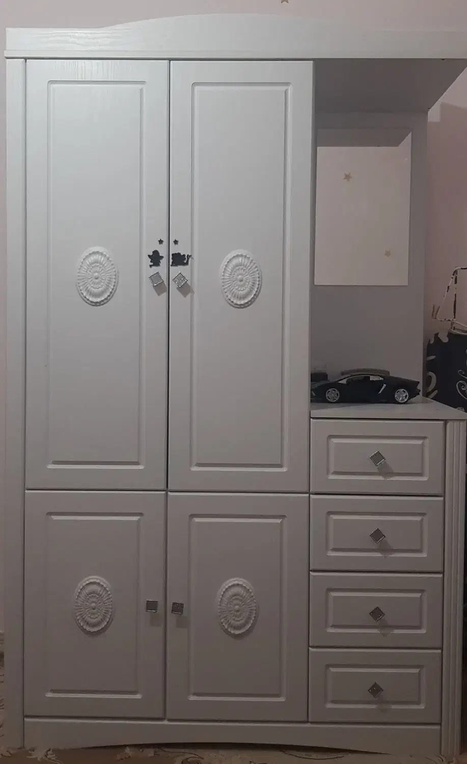 کمد جا لباسی به همراه میز دراور|جاکفشی، کمد، دراور|ایلام, |دیوار