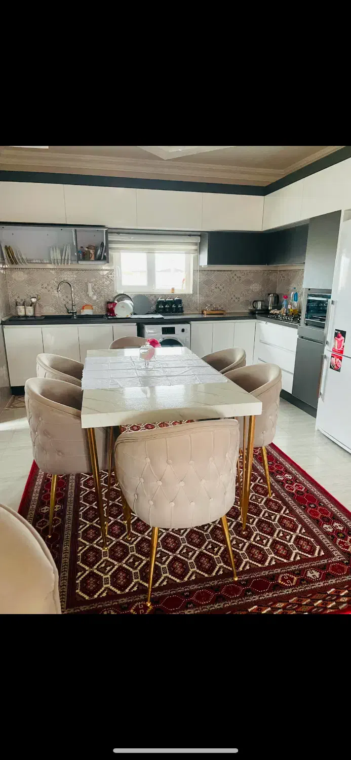 میز غذاخوری شش نفره|میز و صندلی غذاخوری|سیمین شهر, |دیوار