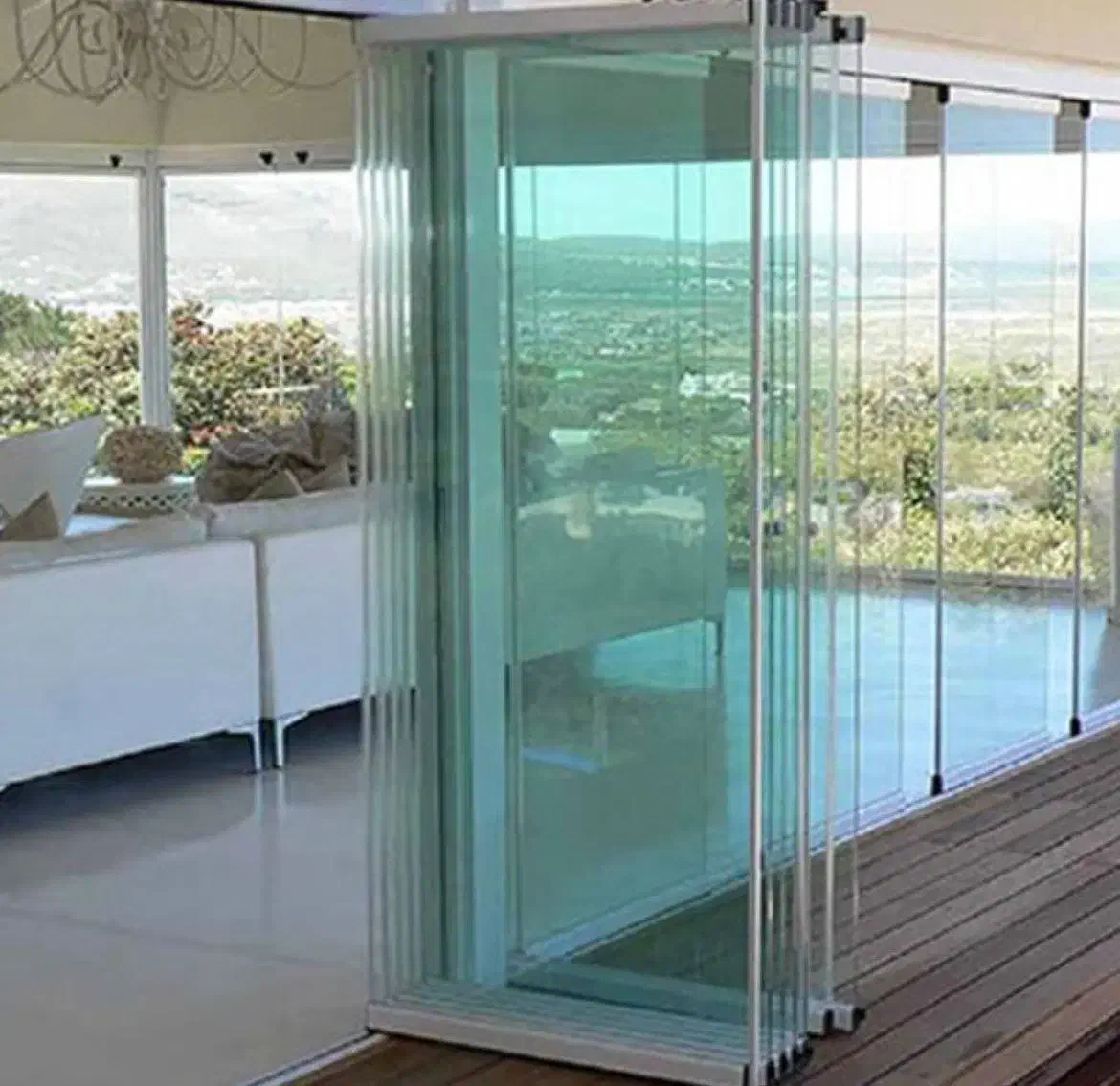 بالکن شیشه ای ریلی ، فول ویو عایق صدا و گردو غبار|مصالح و تجهیزات ساختمان|کرج, شهرک اوج|دیوار