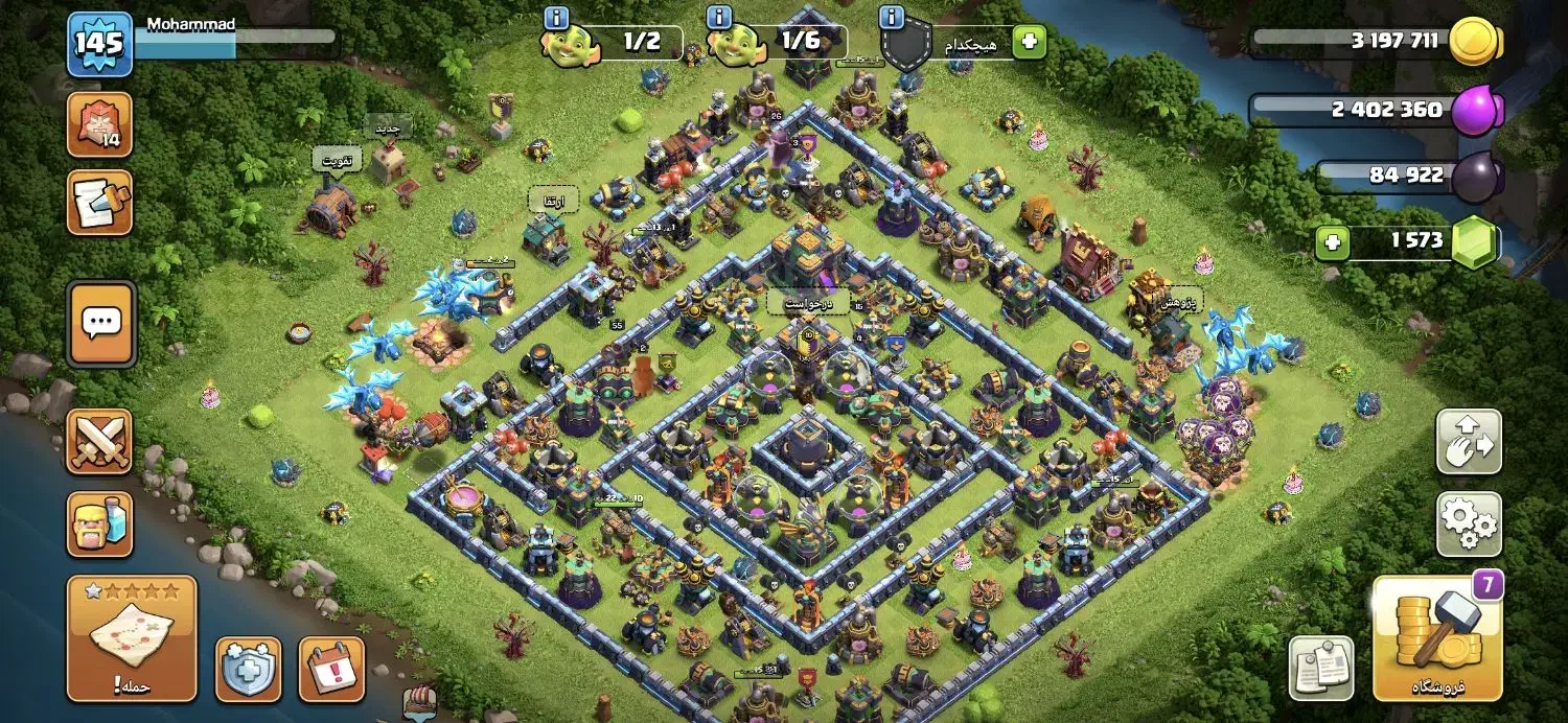 اکانت تان هال 14 کلش اف کلنز|کنسول، بازی ویدئویی و آنلاین|سمنان, |دیوار