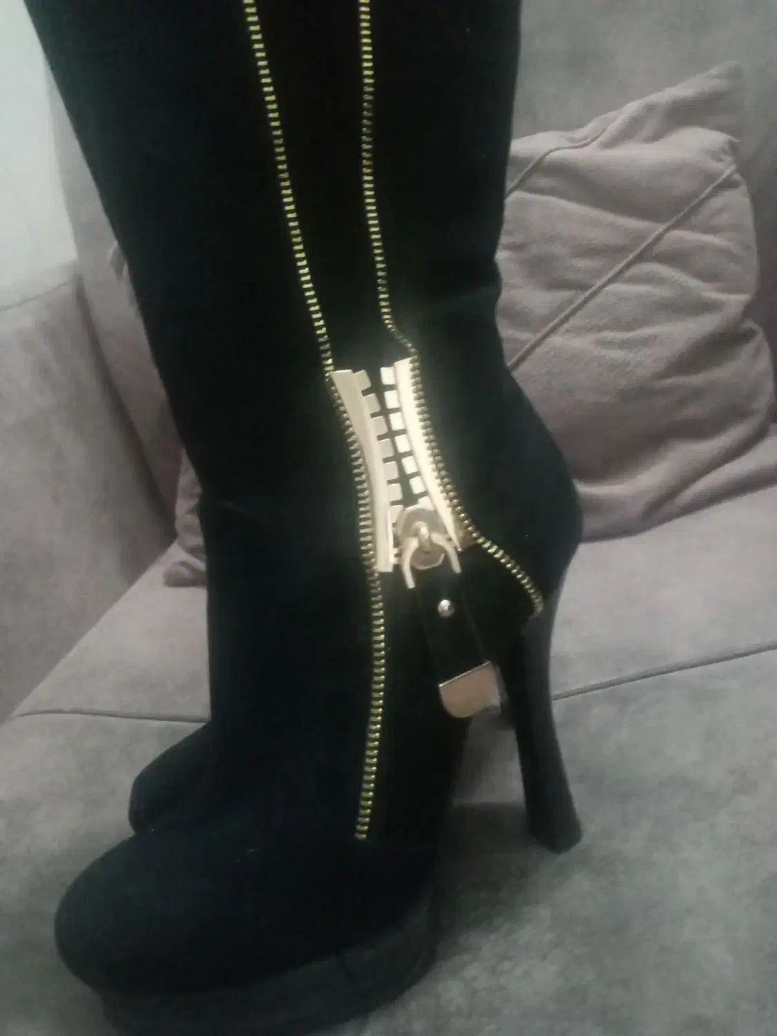 چکمه مخمل ساق بلند|کیف، کفش، کمربند|مشهد, شهید قربانی|دیوار