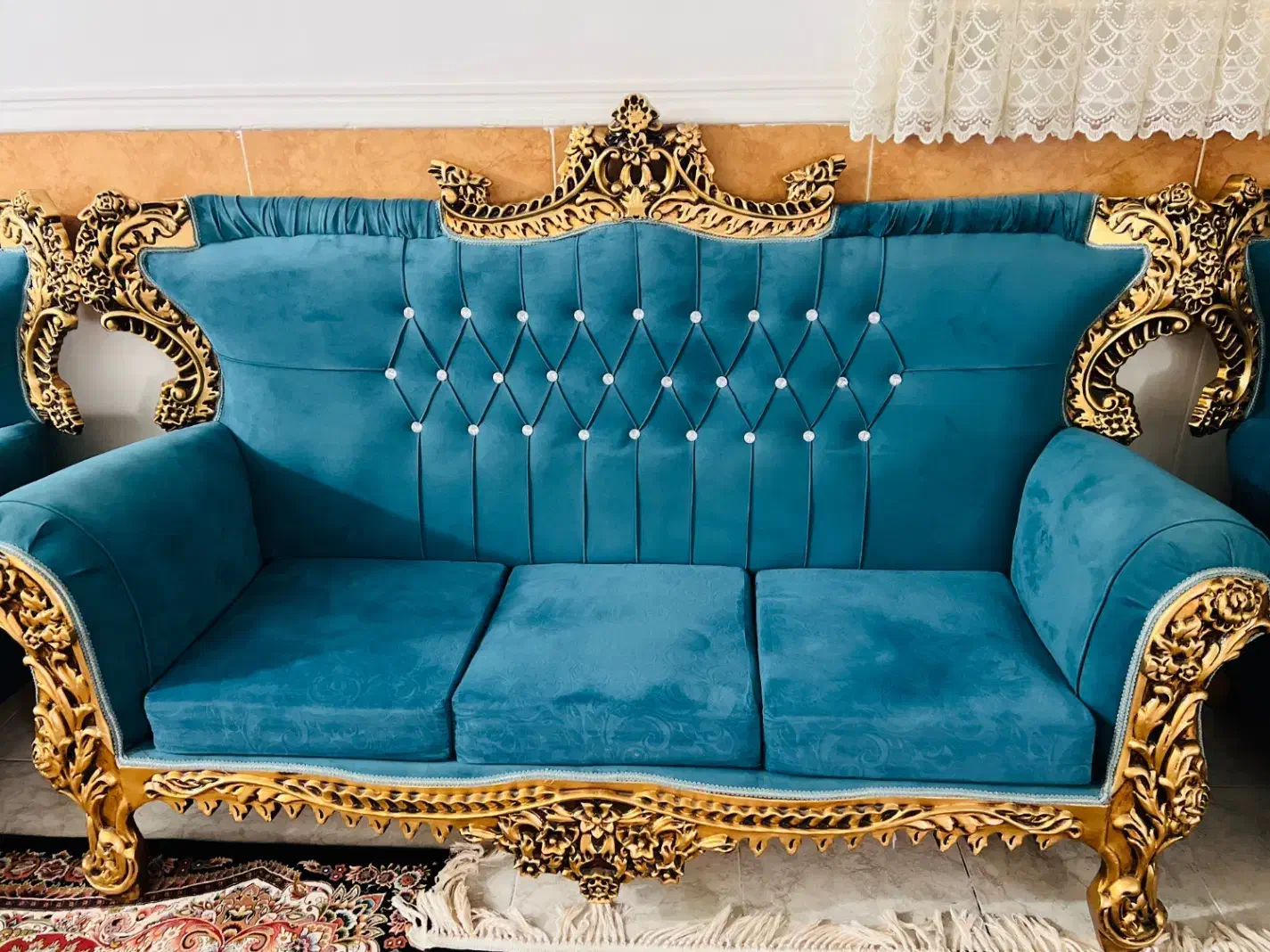 مبلمان سلطنتی ۷ نفره|مبلمان خانگی و میز عسلی|چابهار, |دیوار