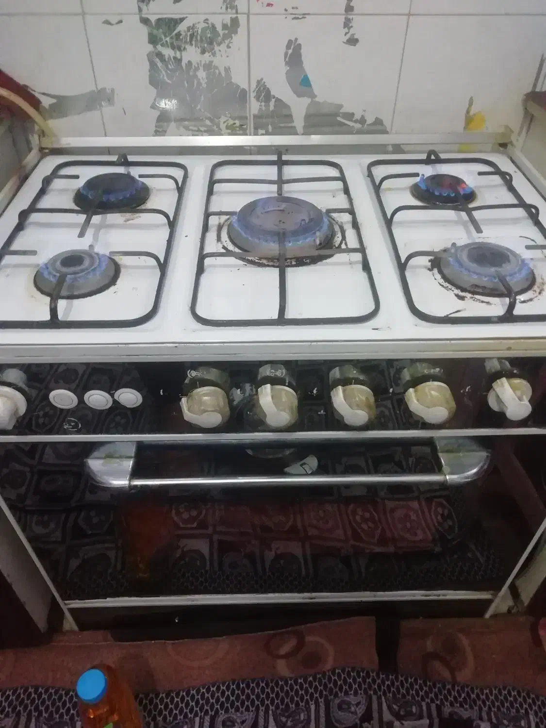 اجاق گاز 5 شعله در حد نو|اجاق گاز و لوازم برقی پختوپز|قم, نوبهار|دیوار