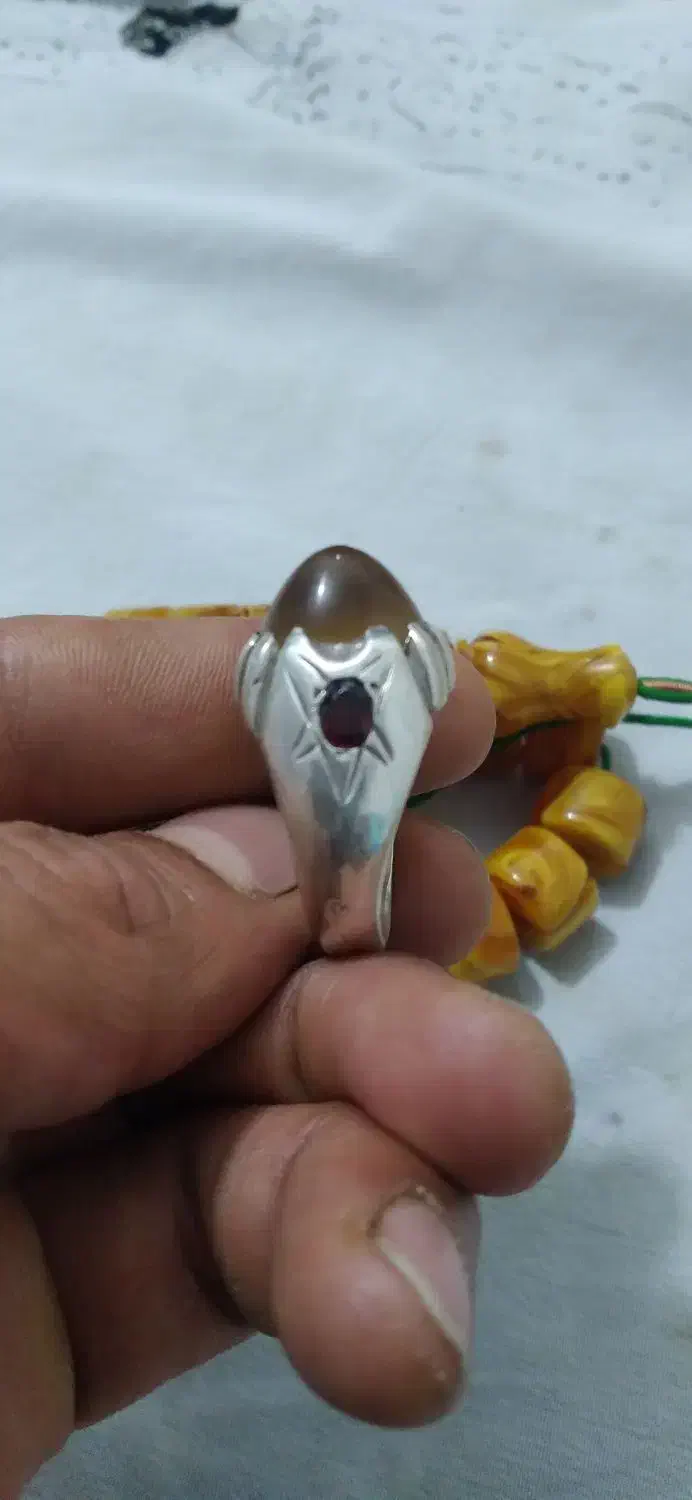 انگشترنقره(عقیق جزع)|جواهرات|سنندج, |دیوار