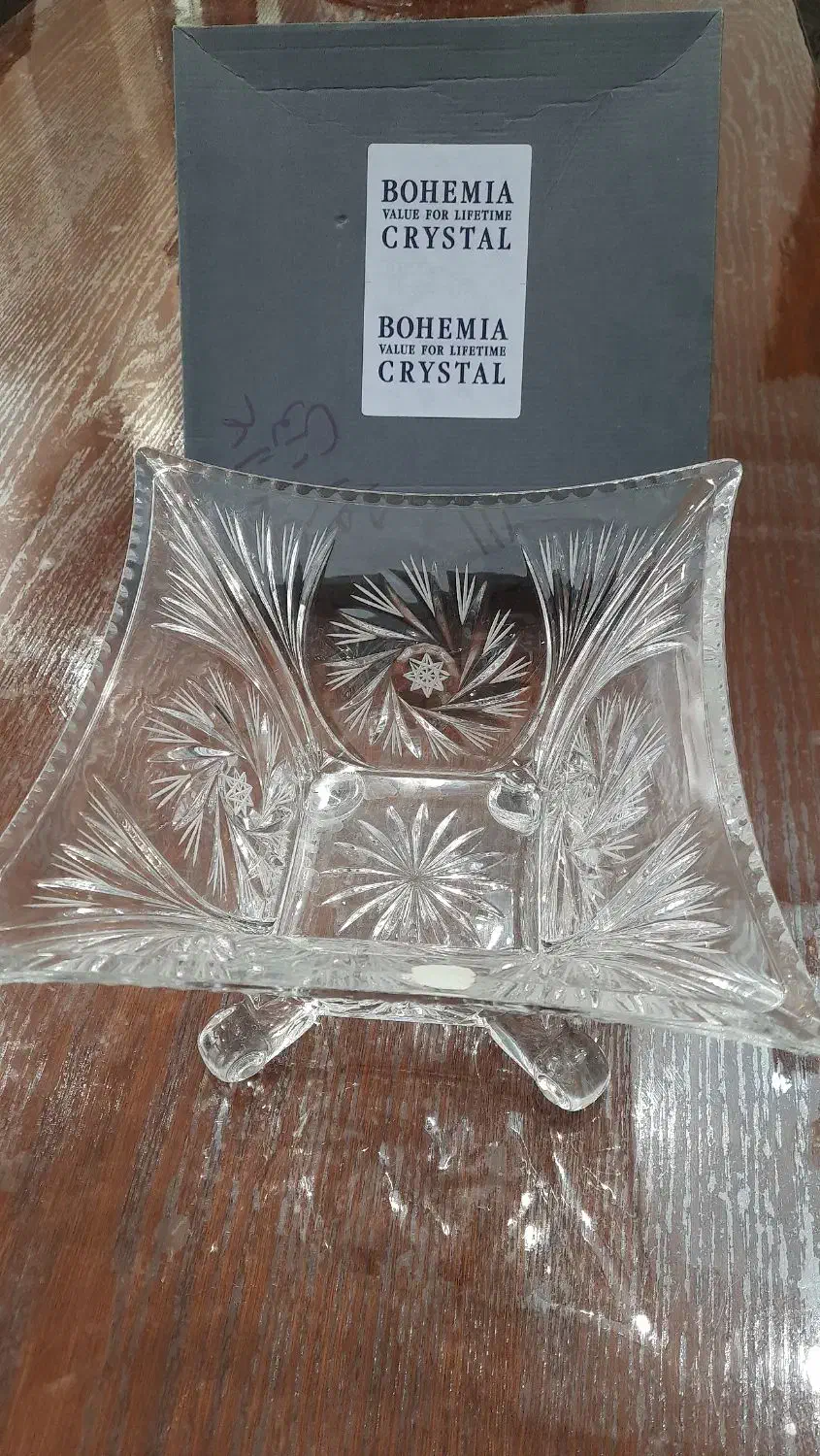 میوه خوری کریستال ۴ گوش ساخت چک|ظروف سرو و پذیرایی|تهران, شهرک مخابرات|دیوار