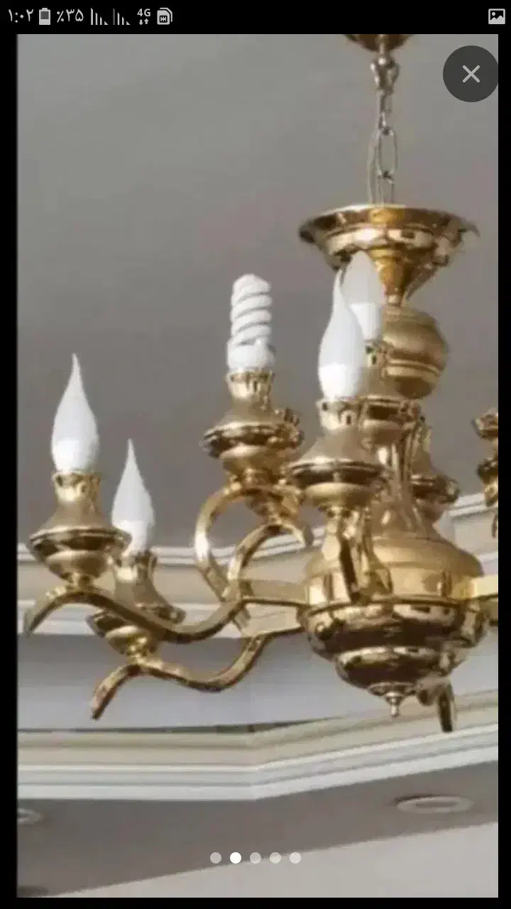 فروشنده و خریدار لوستر ابکاری وبرنز|لوستر و چراغ آویز|اسلام‌شهر, شهرک واوان|دیوار